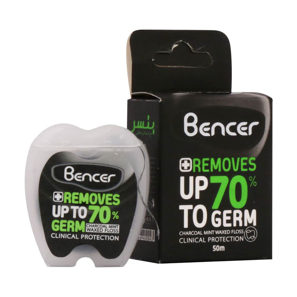 نخ دندان زغالی بنسر 50 متر