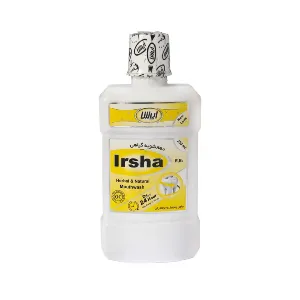 دهانشویه گیاهی ایرشا حاوی عصاره زنجبیل و بومادران 250 میلی لیتر