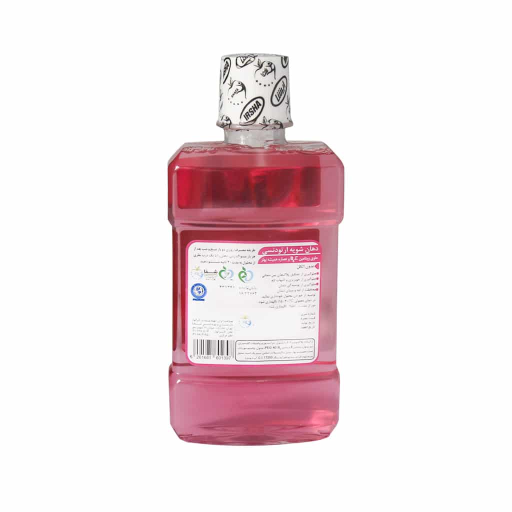 دهانشویه ارتودنسی آنتی پلاک ایرشا 250 میلی لیتر