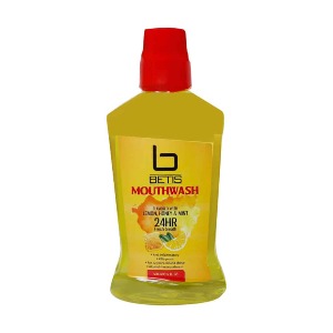 دهانشویه خوشبو کننده و ضد پوسیدگی دندان بتیس با طعم لیمو عسل و نعنا 500 میلی لیتر