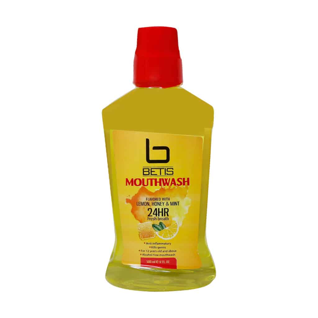 دهانشویه خوشبو کننده و ضد پوسیدگی دندان بتیس با طعم لیمو عسل و نعنا 500 میلی لیتر