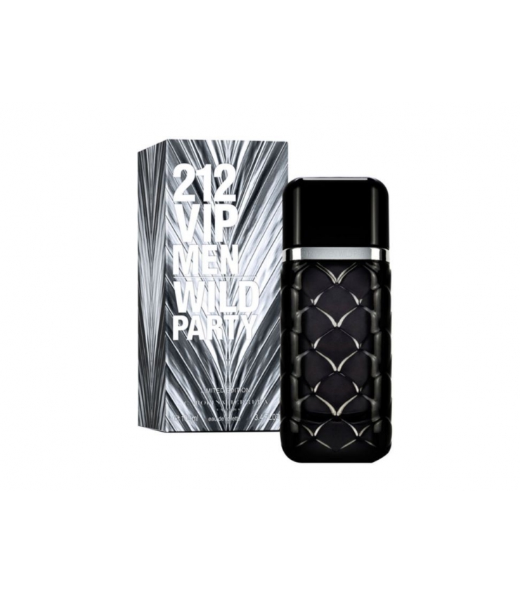 ادکلن مردانه کارولینا هررا 212 وی آی پی من وایلد پارتی حجم 100 میلی لیتر