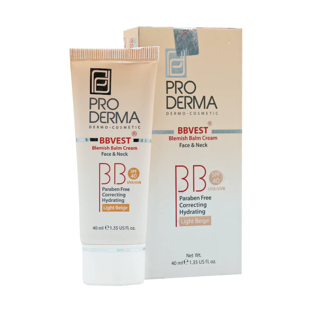  بی بی کرم SPF40 پرودرما مناسب پوست های چرب و جوشدار 40 میلی لیتر