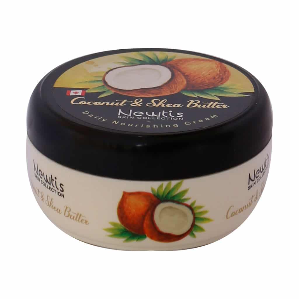کرم مرطوب کننده کاسه ای حاوی نارگیل و شی باتر نیوتیس