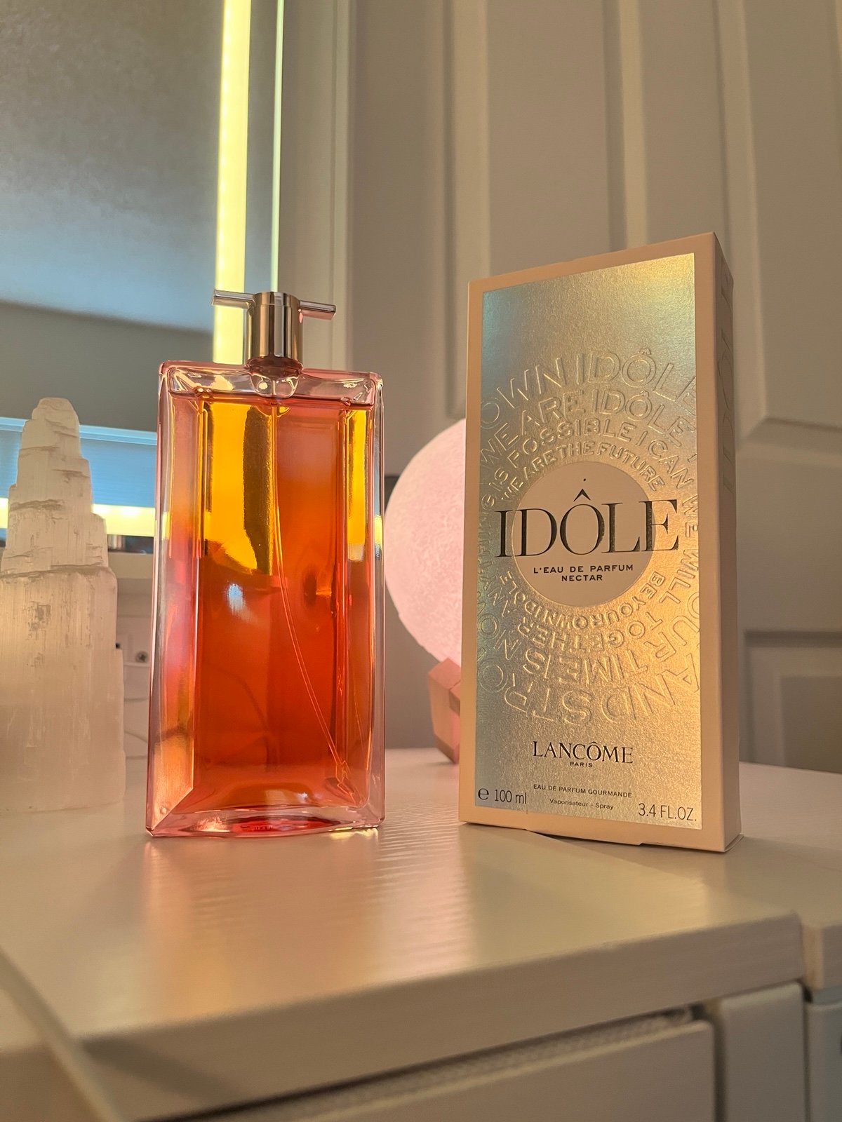 عطر زنانه لانکوم آیدول نکتار حجم 100 میلی لیتر