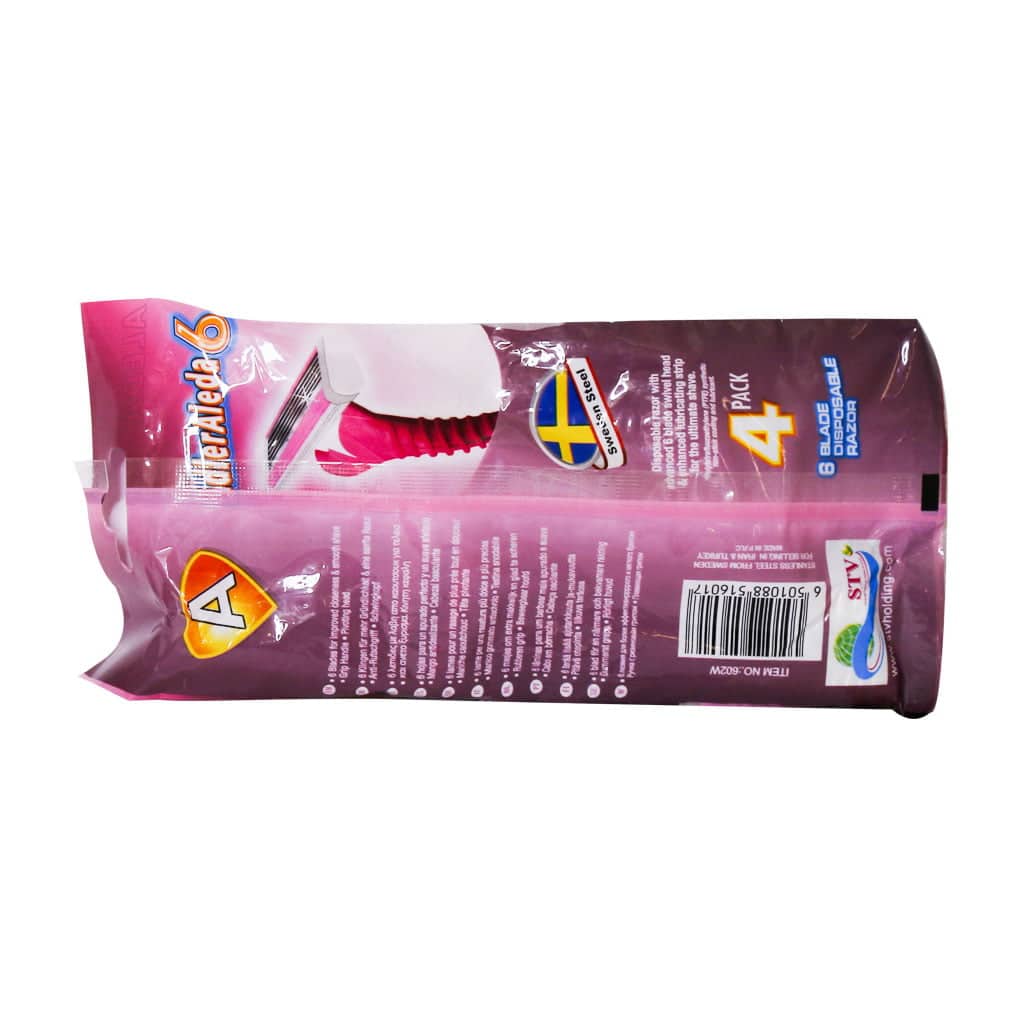 خودتراش شش تیغه ادلر الدا 4 عددی