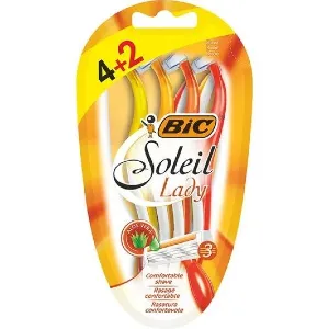 تیغ اصلاح بانوان سولیل لیدی 3 تیغه 2+4 عددی بیک