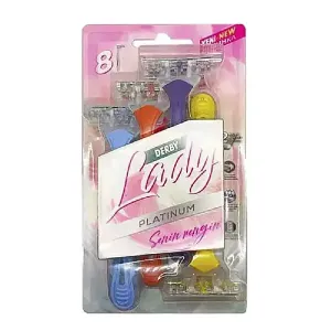 خود تراش دولبه مدل Lady بسته 8 عددی دربی