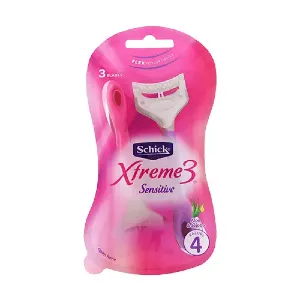 تیغ اصلاح زنانه 3 لبه 4 عددی مدل اکسترمی 3 شیک