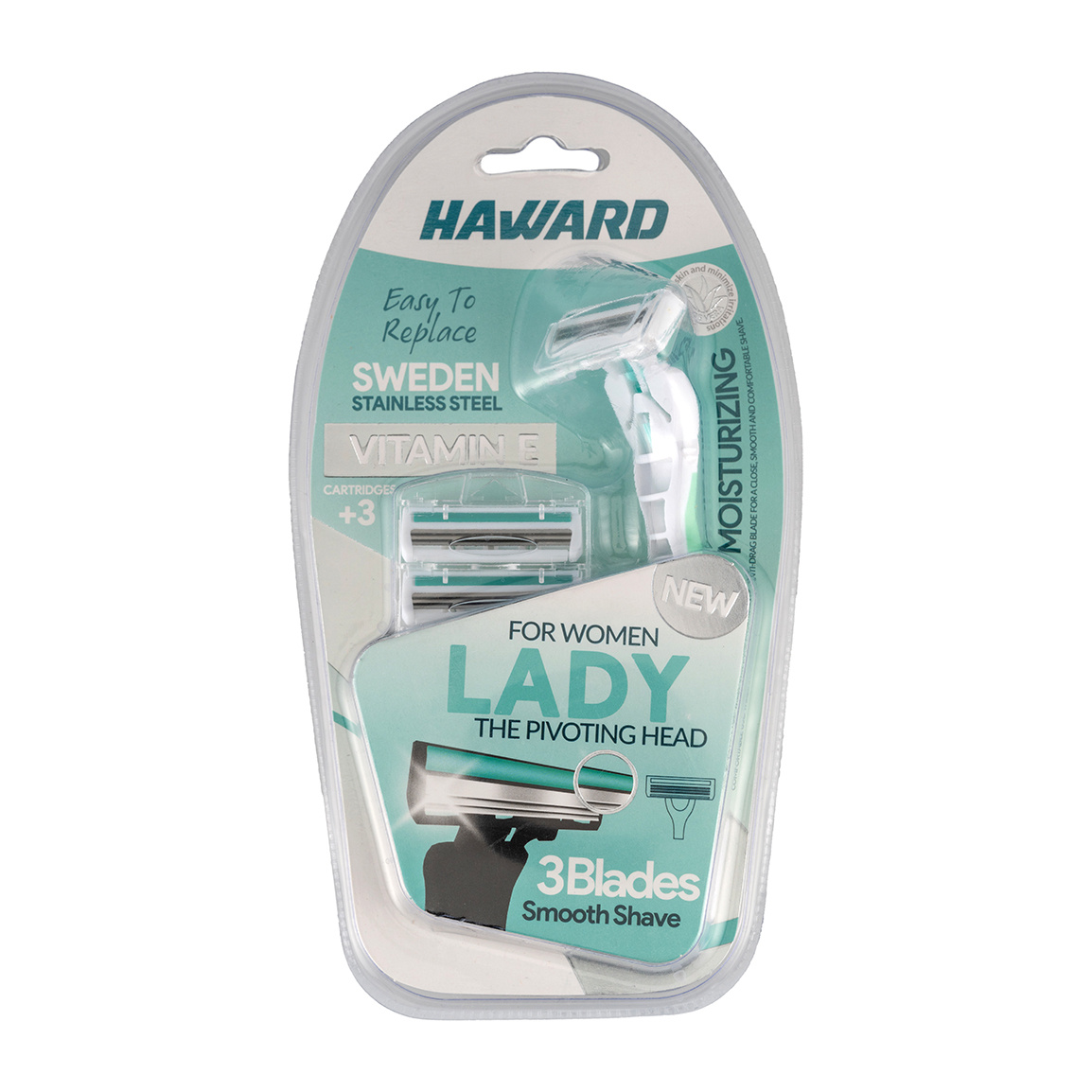 تیغ اصلاح سه لبه زنانه هاوارد مدل Lady وزن 100 گرم 