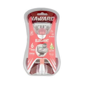 تیغ اصلاح شش لبه زنانه هاوارد مدل Elegant وزن 100 گرم