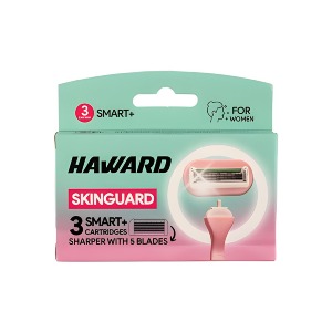 تیغ یدک ژیلت پنج لبه زنانه مدل smart plus بسته 3 عددی هاوارد 