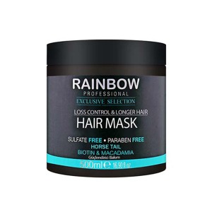 ماسک مو فاقد سولفات حاوی بیوتن و ماکادمیا رینبو