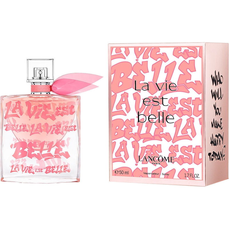 عطر زنانه لانکوم لا ویه است بل آرتیست ادیشن بای لیدی پینک حجم 100 میلی لیتر