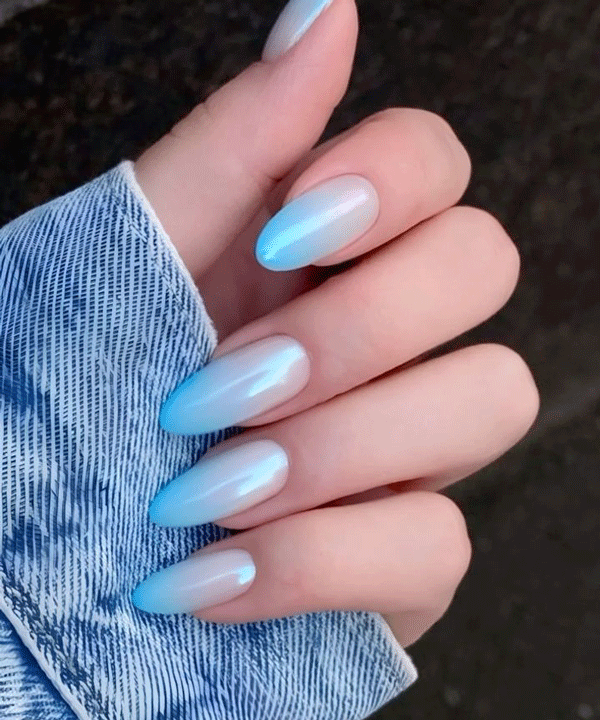 ست ناخن آبی کد 11