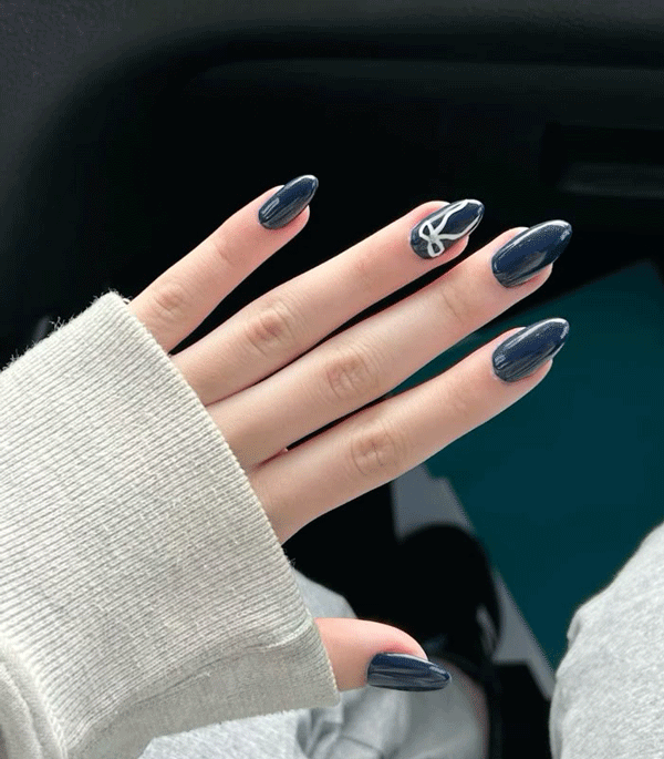 ست ناخن آبی کد 8