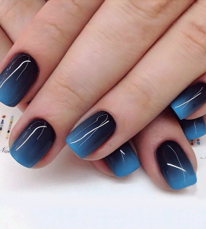 ست ناخن آبی کد 7