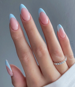 ست ناخن آبی کد 4