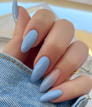 ست ناخن آبی کد 3