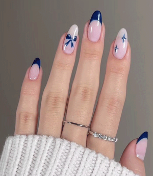 ست ناخن آبی کد2