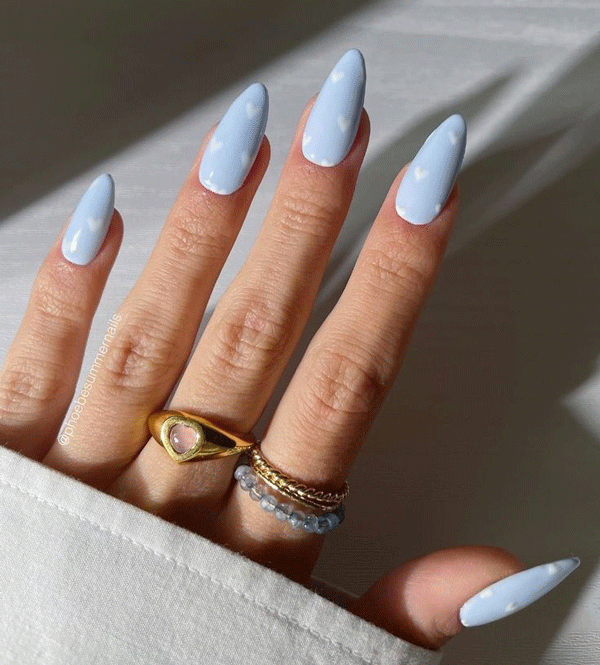 ست ناخن آبی کد 1