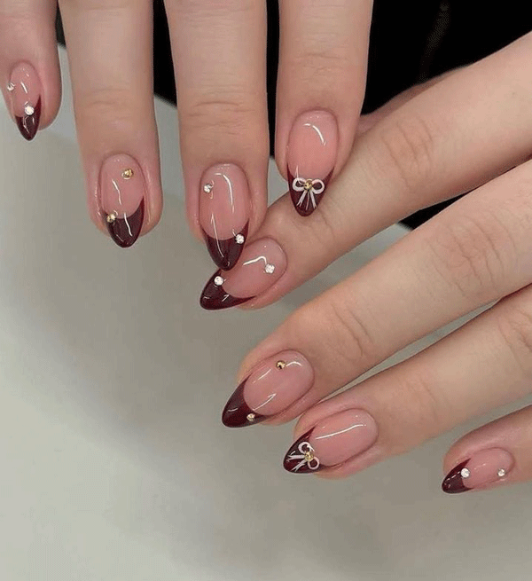 ست ناخن قهوه ای کد 5