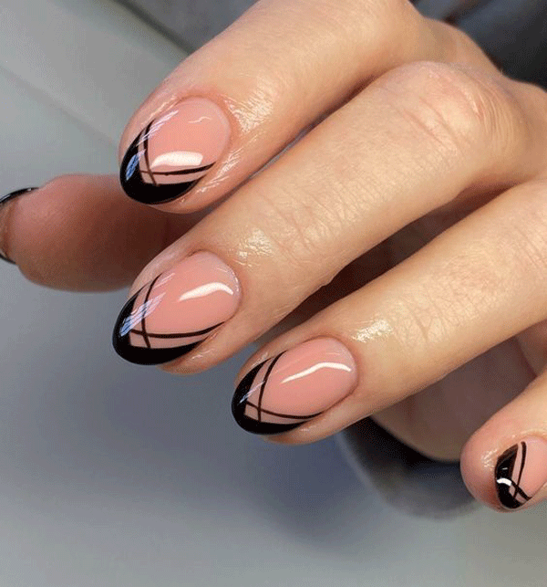 ست ناخن مشکی کد 15