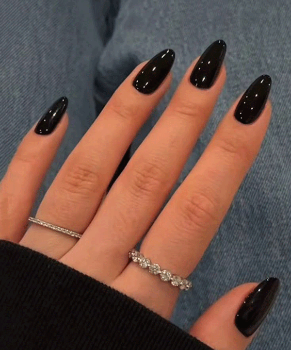 ست ناخن مشکی کد 14