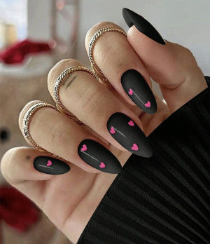 ست ناخن مشکی کد 1