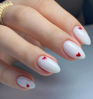 ست ناخن سفید کد 10