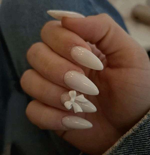 ست ناخن سفید کد 5