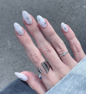 ست ناخن سفید کد 4