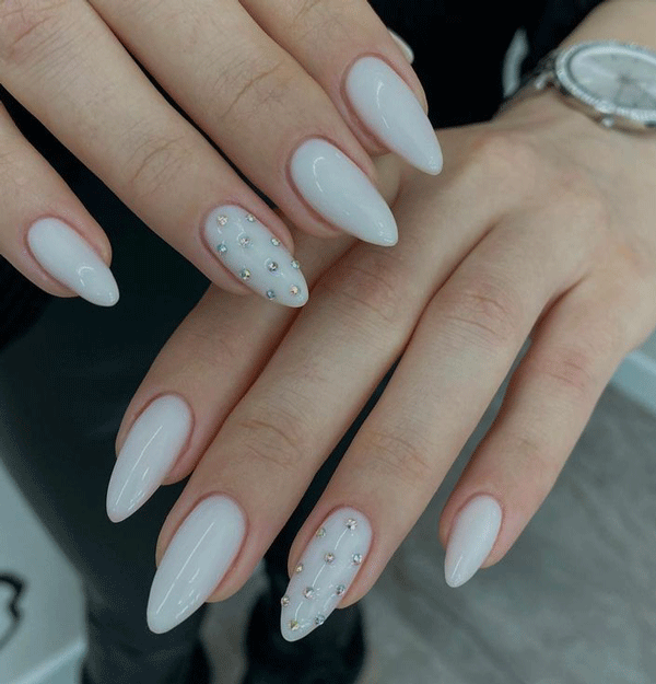 ست ناخن سفید کد 3