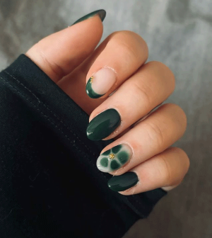 ست ناخن سبز کد 2