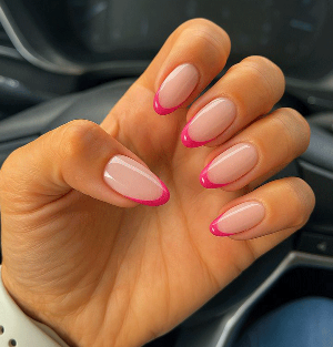 ست ناخن صورتی کد11