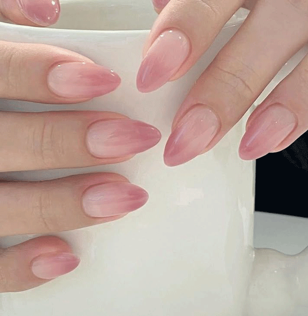 ست ناخن صورتی کد8