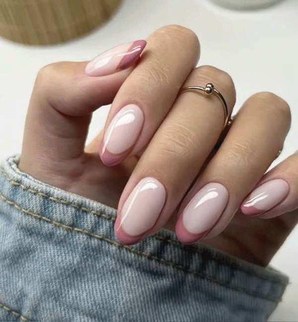 ست ناخن صورتی کد6