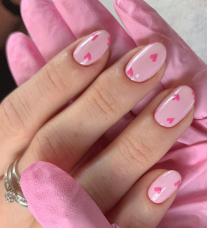 ست ناخن صورتی کد5