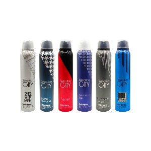 ست اسپری خوشبو کننده بدن مردانه سلکشن سیتی مدل ME6-1 حجم 200 میلی لیتر مجموعه 6 عددی