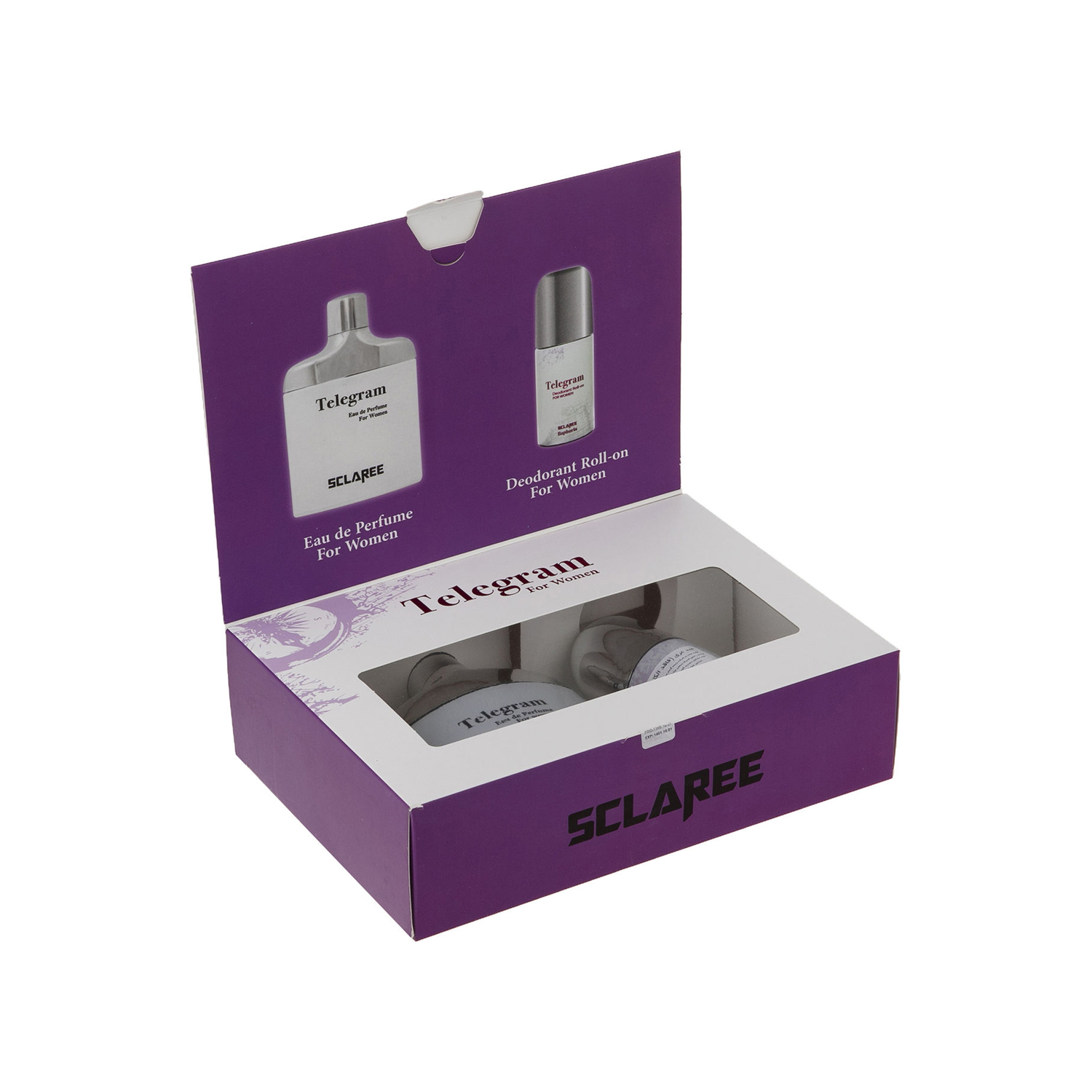 ست عطر زنانه اسکلاره مدل Telegram حجم 85 میلی لیتر به همراه رول ضد تعریق