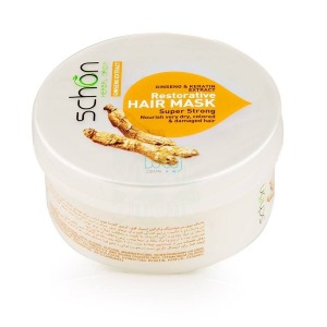 ماسک مو شون حاوی کراتین و جنسینگ مناسب مو خشک و آسیب دیده حجم 150 میلی لیتر