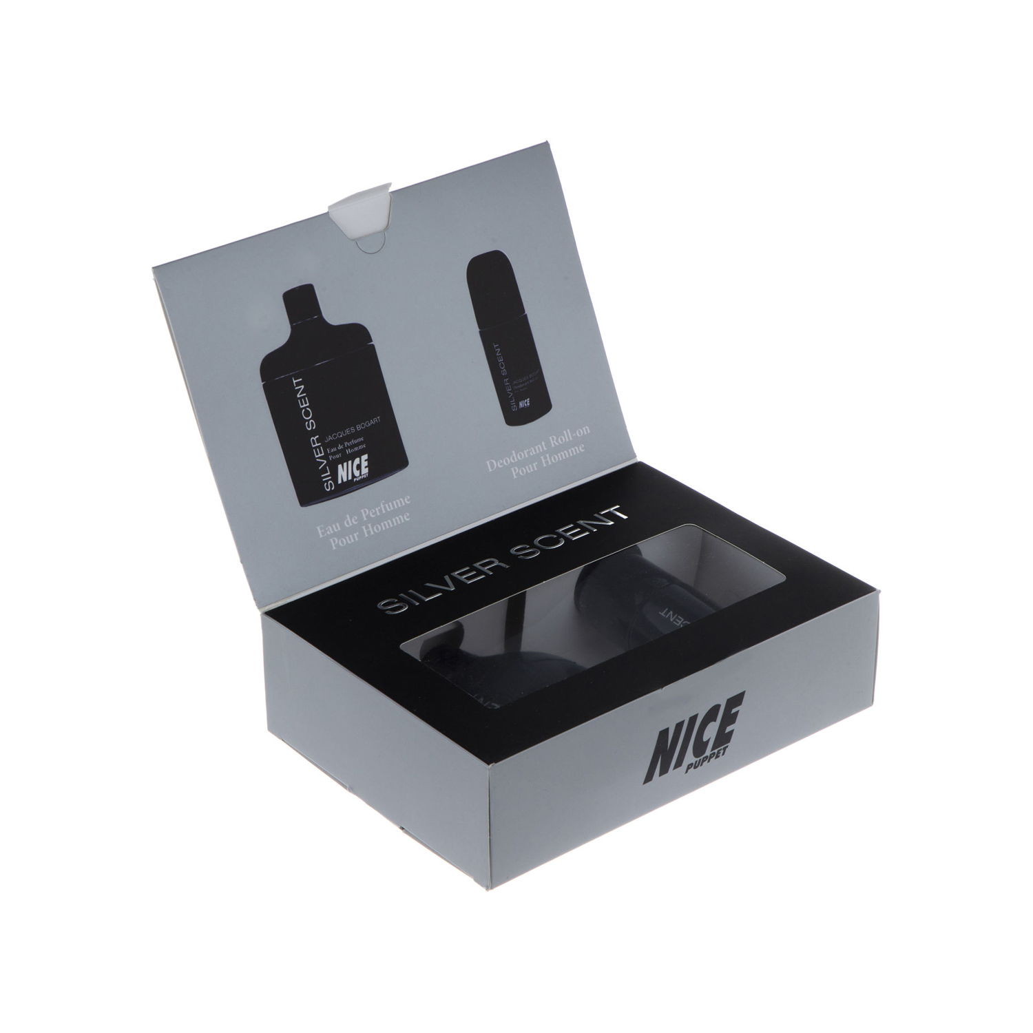 عطر مردانه نایس پاپت مدل Silver Scent حجم 82 میلی لیتر به همراه رول ضد تعریق حجم 60 میلی‌ لیتر