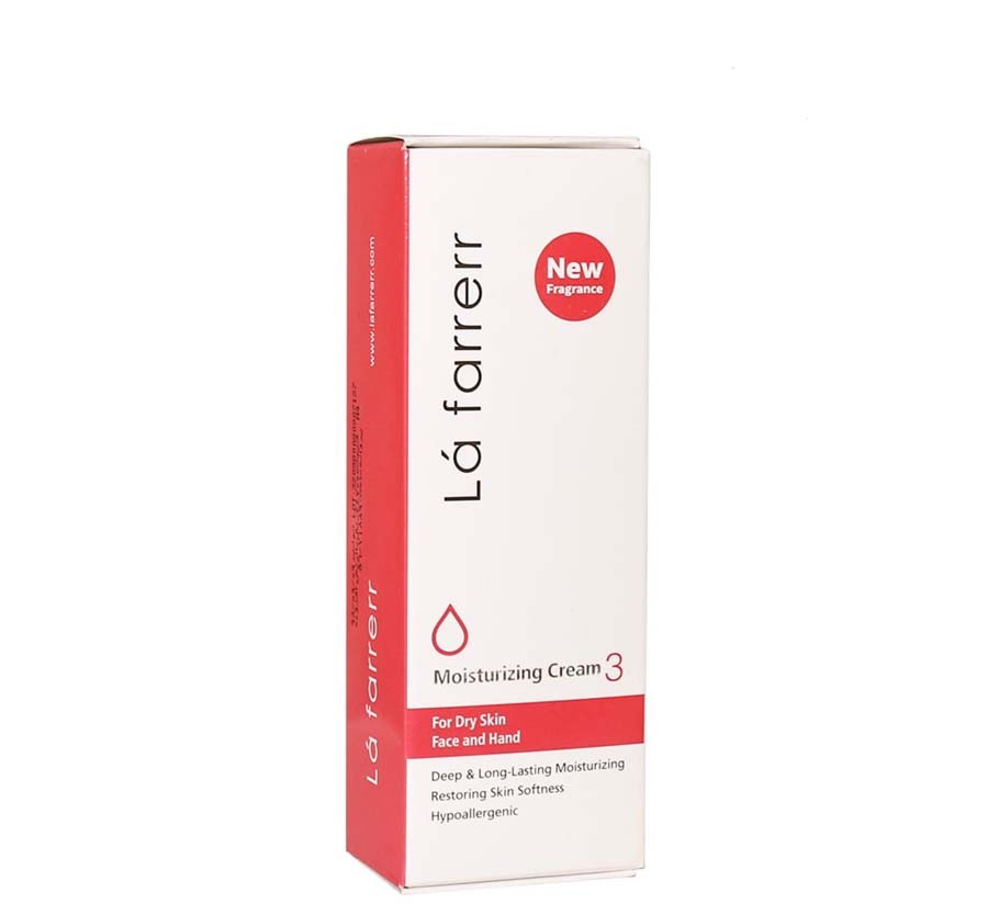 کرم مرطوب کننده و آبرسان لافارر مدل 3 مناسب پوست خشک حجم 75 میلی لیتر